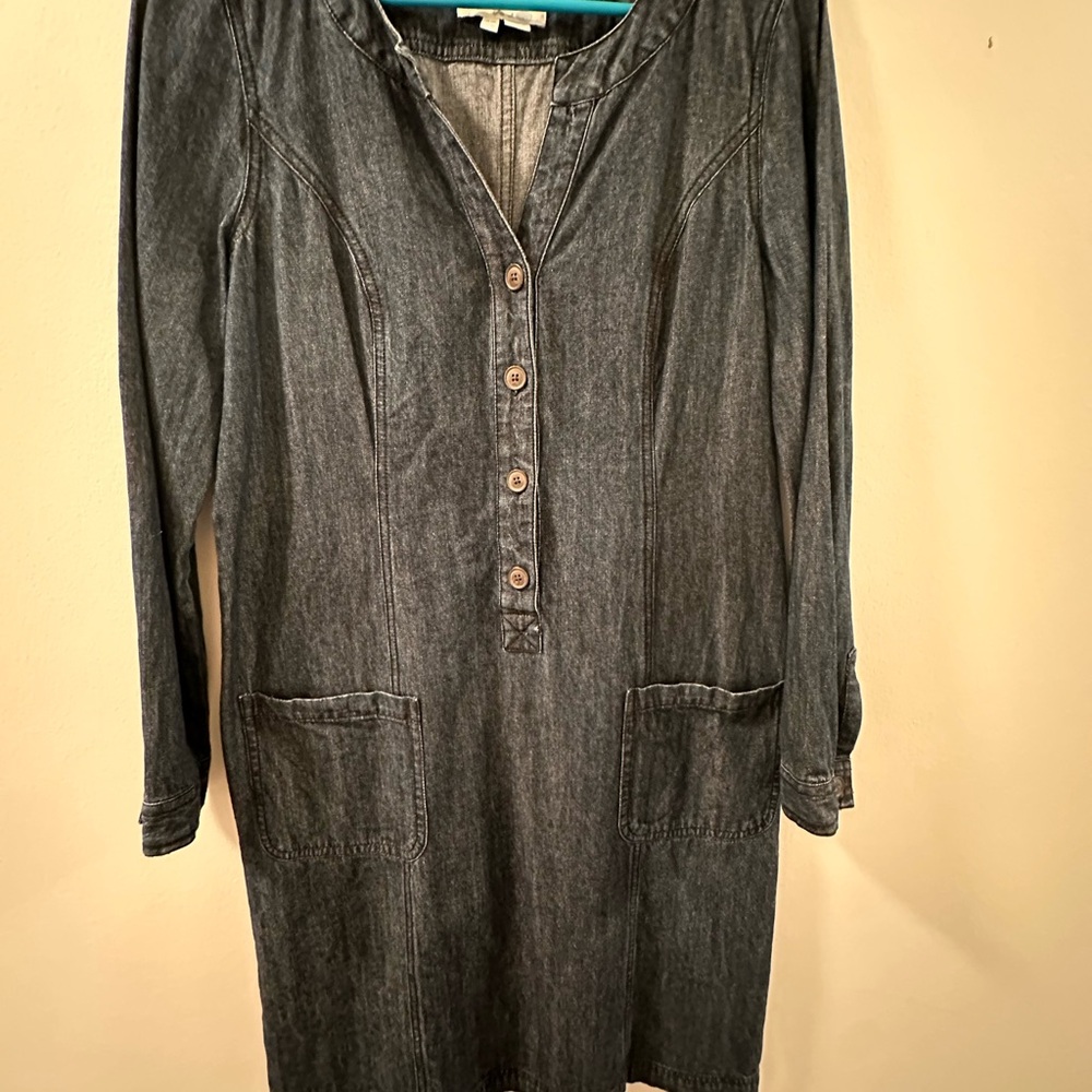 Boden Denim Long Sleeve Dress Sz M or 8 UK 12L